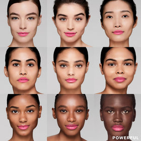 Estee Lauder lip color swatch demonstrates crease resistance and definition