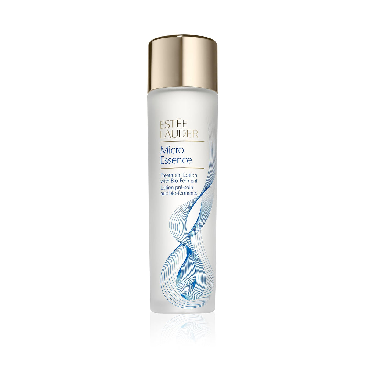 Estée Lauder Micro Essence bottle close-up highlighting hydration benefits