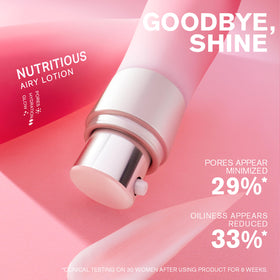 Estée Lauder Nutritious Airy Lotion texture swatch illustrating delicate, breathable moisture.