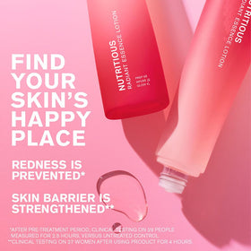 Estée Lauder Nutritious Radiant Essence Toner application illustration for gentle use