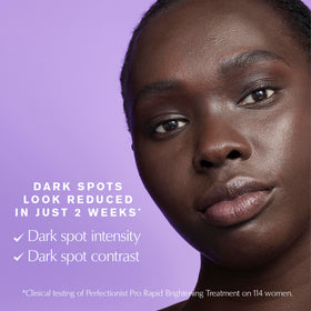 Estée Lauder Perfectionist Pro antioxidants indicating protection and results