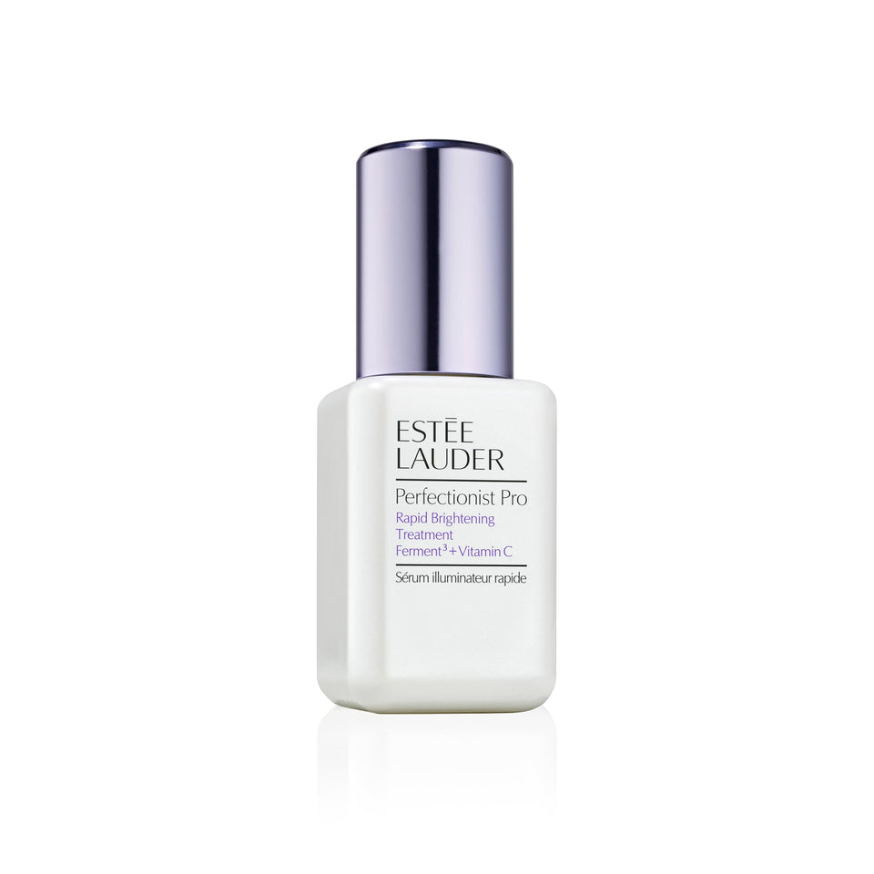 Estée Lauder Perfectionist Pro bottle featuring rapid brightening serum for radiant skin
