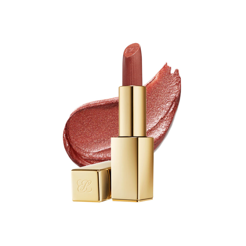Estée Lauder Pure Color Hi-Lustre lipstick cap magnetic for secure storage.