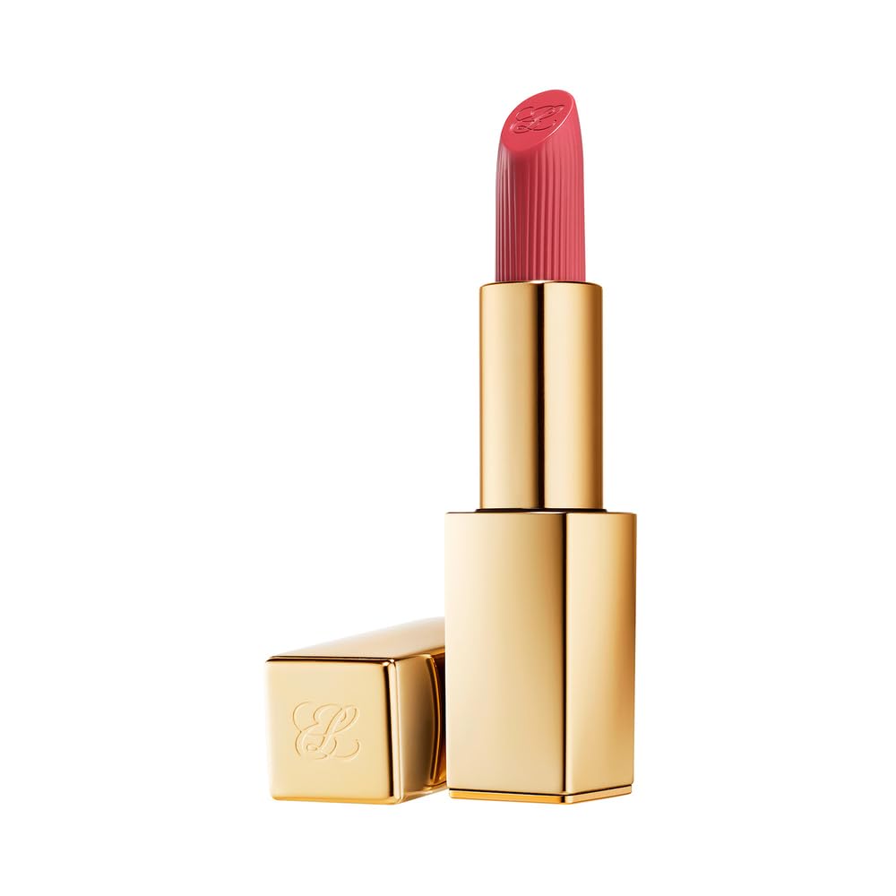Estee Lauder Pure Color lipstick case close-up with magnetic cap for secure storage