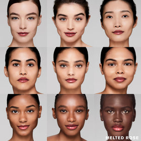 Lip-plump effect visible on natural lip line with Estee Lauder Glosstick.