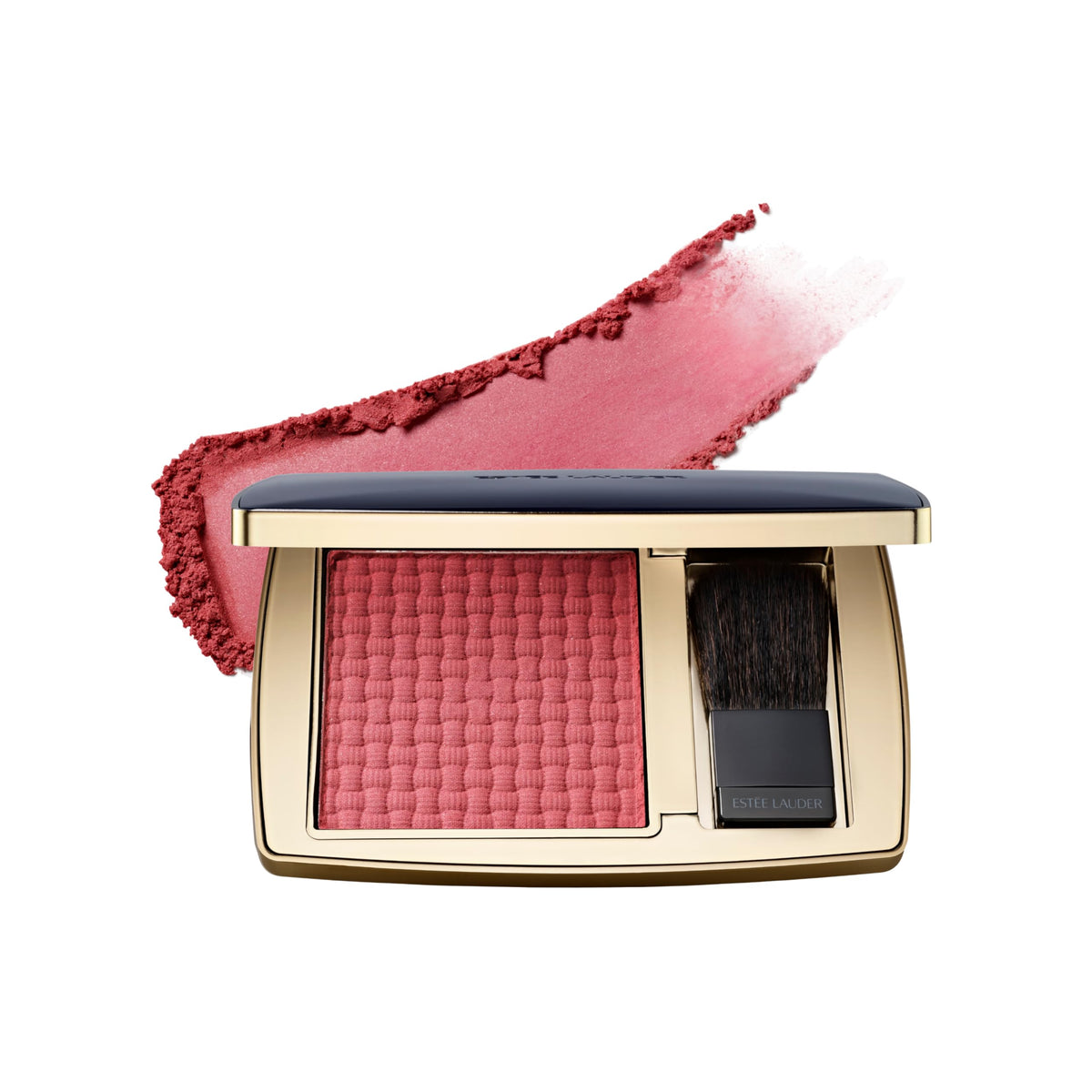 Estée Lauder Sculpting Powder Blush Pink Kiss compact closed, long-lasting color.