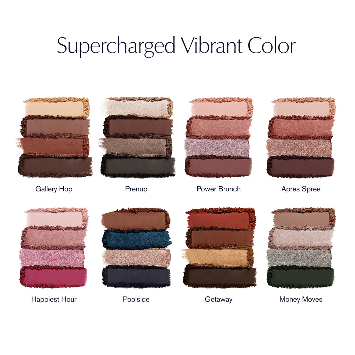 Estée Lauder The Essential Eyeshadow Quad compact open view with mirror included for easy touch-ups.