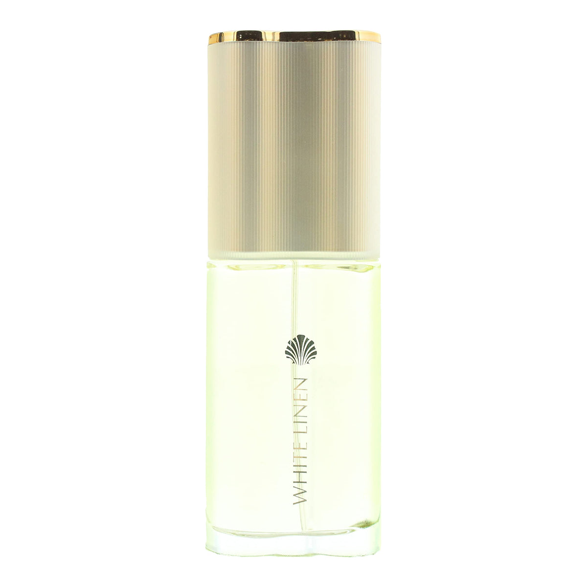 Estée Lauder White Linen floral notes visual, Bulgarian Rose and Violet elegance.