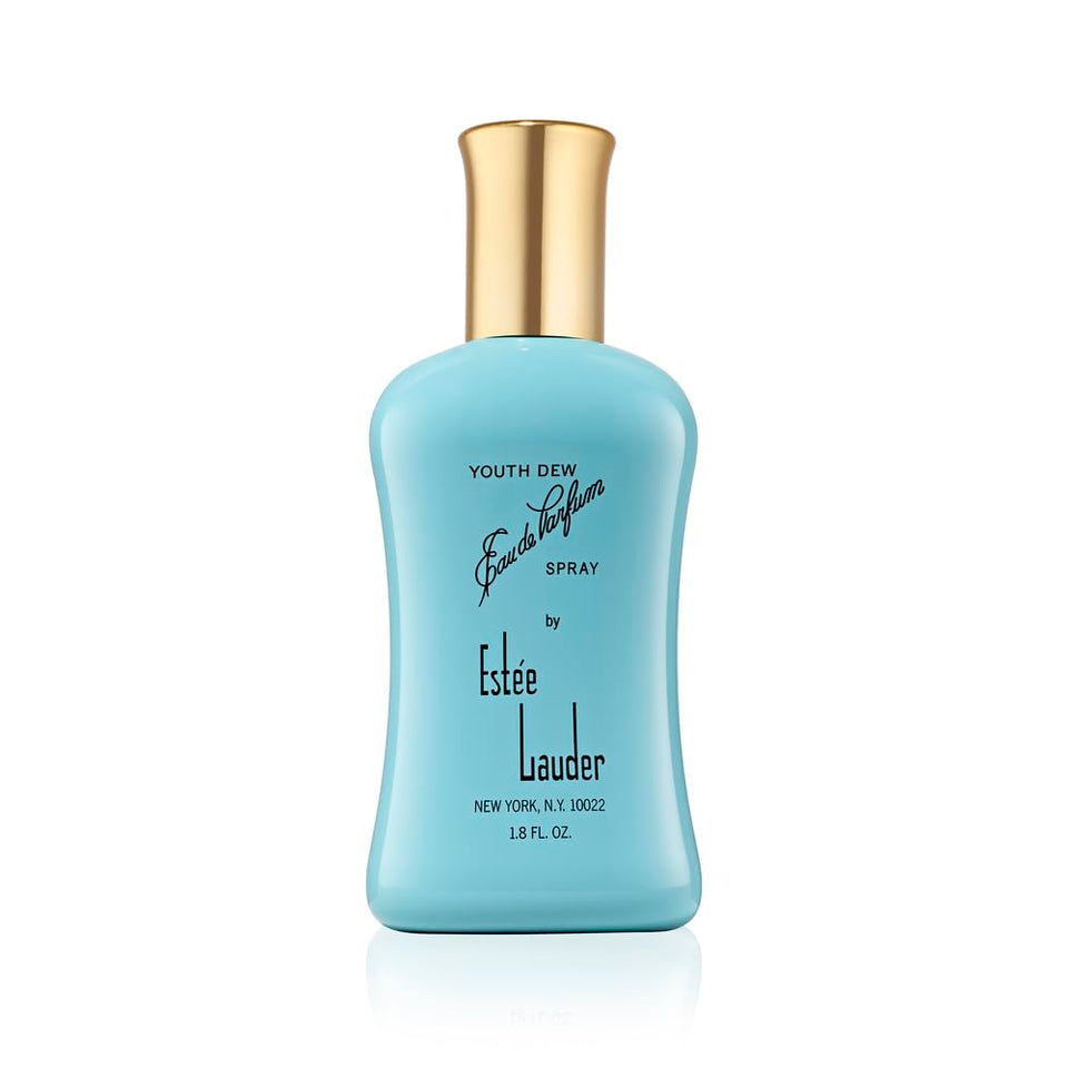 Estée Lauder Youth-Dew bottle front view for a timeless fragrance