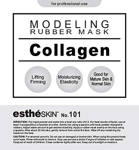 EstheSKIN No.101 rubbery mask layer forming during application for easy, mess-free removal.
