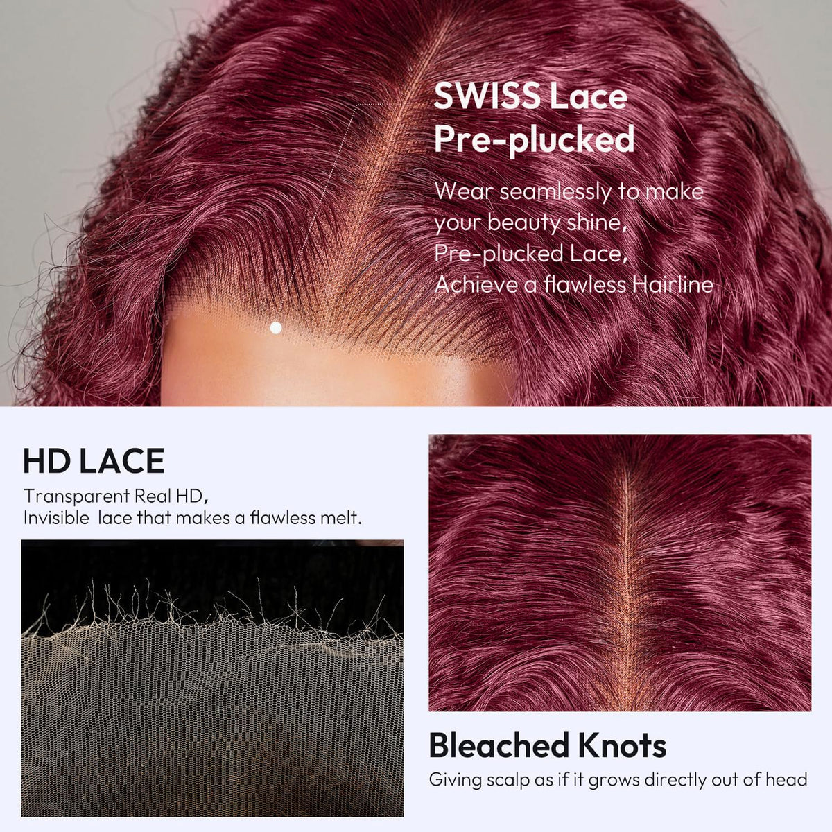 Estilar virgin Brazilian hair wig offers versatile styling and a silky feel.