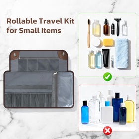 Estour Toiletry Bag interior compartments reveal organized pockets