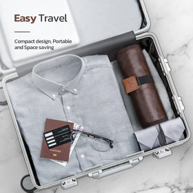 Estour Toiletry Bag in travel scenario demonstrates versatile use