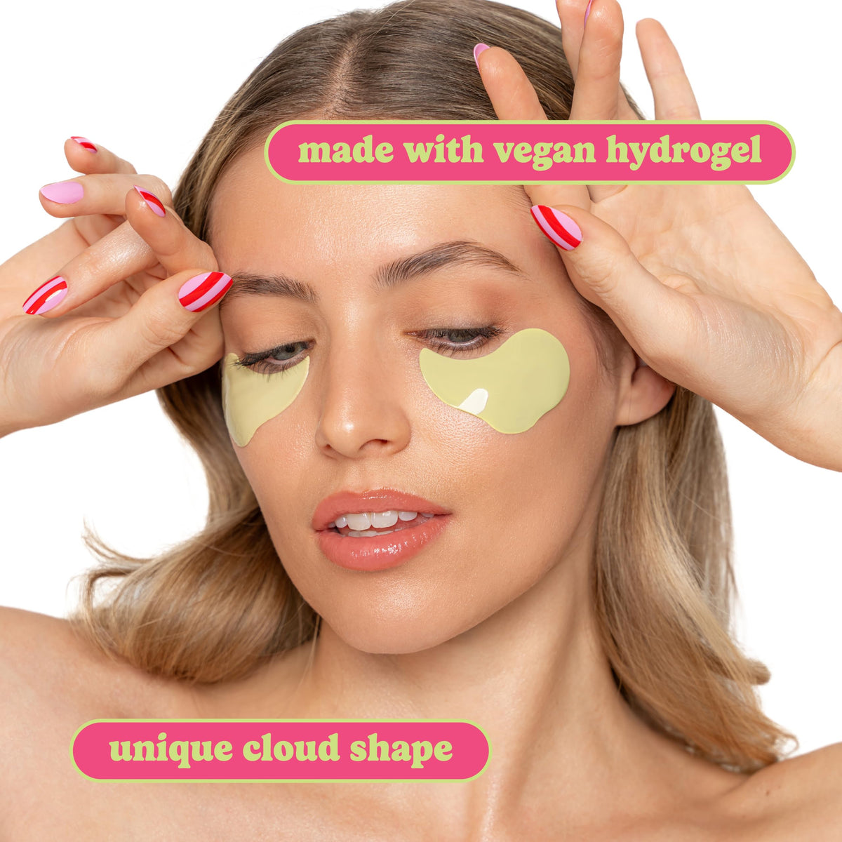 ESW Beauty Strawberry Matcha Latte Patches with green tea essence emphasized.