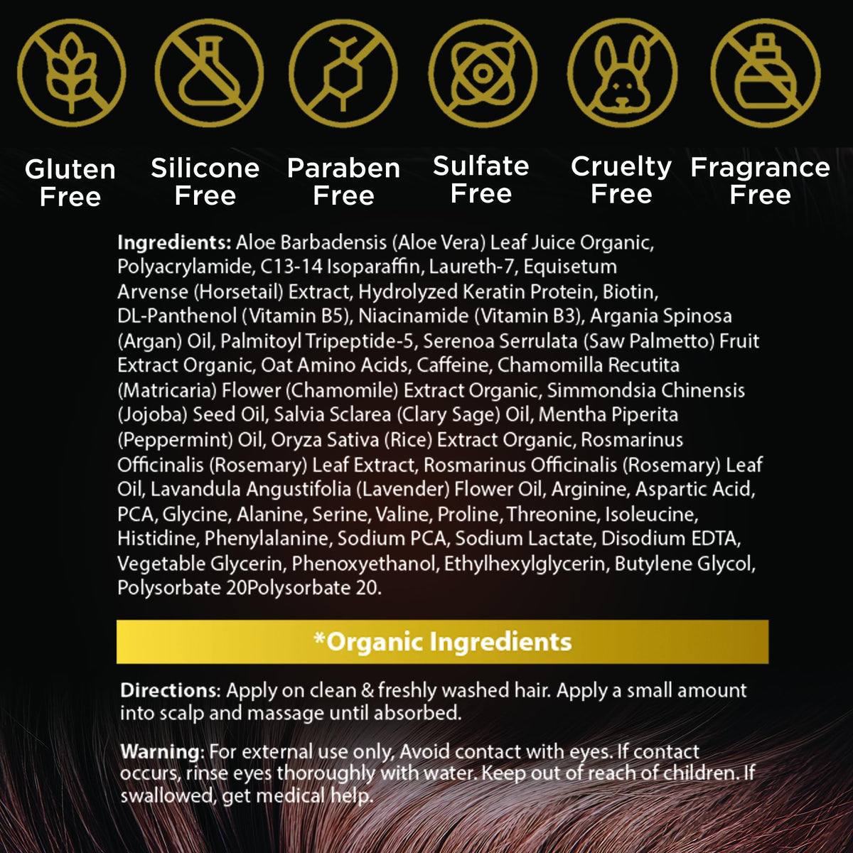 ETADERM hair-shine-smooth finish suggesting healthier-looking strands