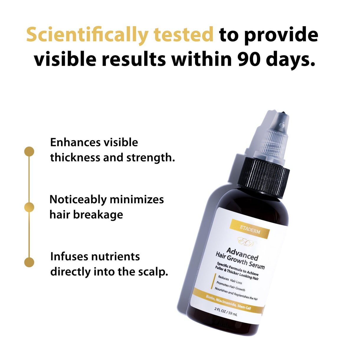 ETADERM keratin-elasticity boost strengthening hair strands for resilience