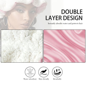 Etcial double-sided satin lining reduces friction and frizz while you sleep