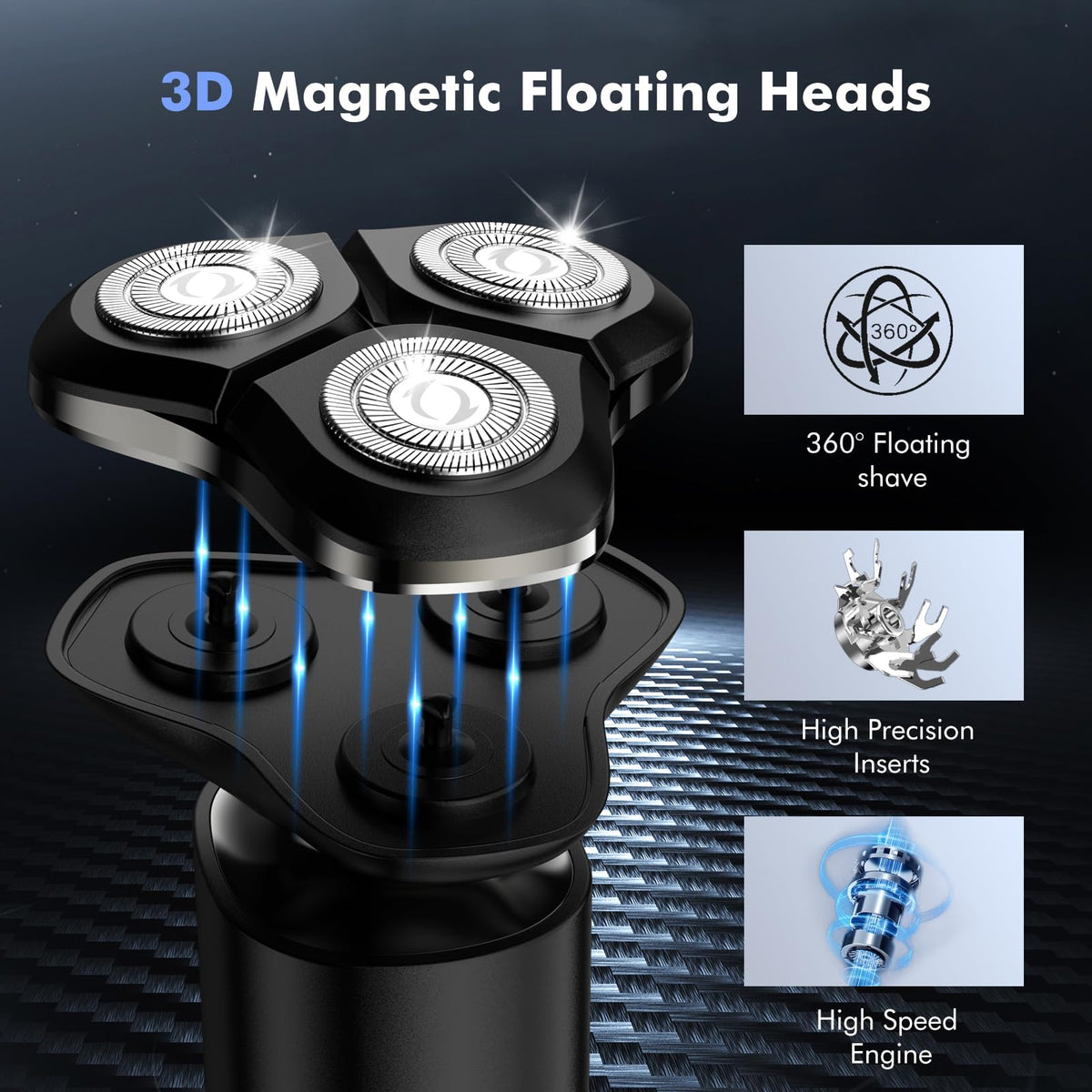 ETENTOUS magnetic-head detachment demonstrates easy cleaning.
