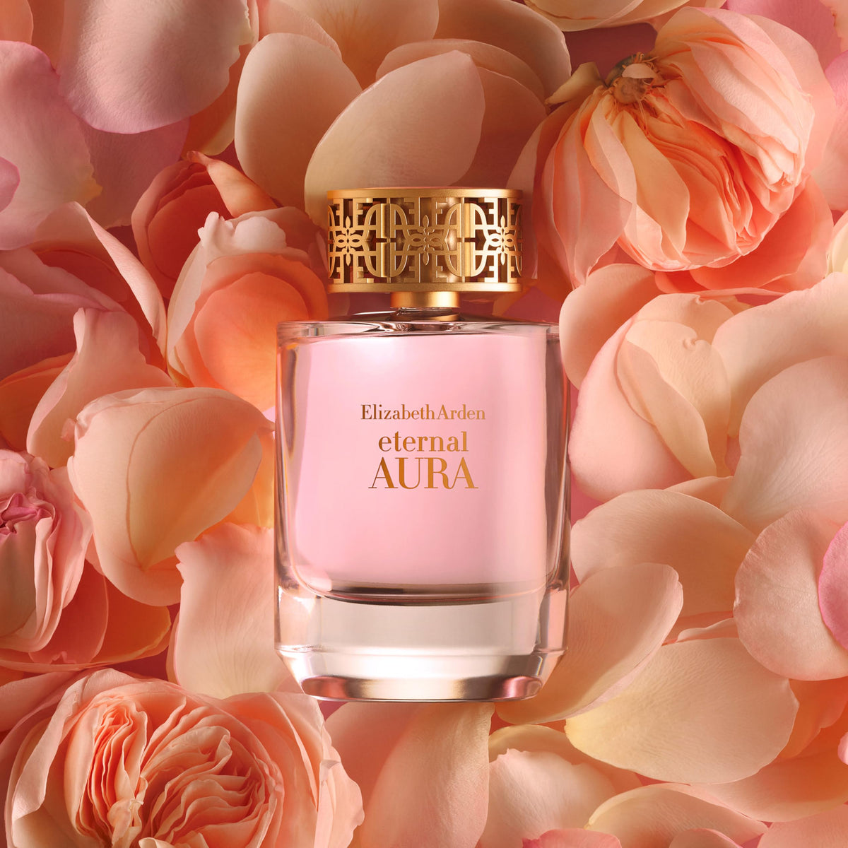 Elizabeth Arden Eternal Aura features rose and ambrette distillate for a rich, lasting aroma.