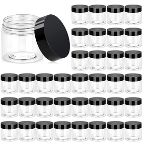 Eternal Moment 2oz jar with clear lid on, portable travel storage.