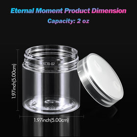 Eternal Moment 2 oz round jar with open lid shows contents clearly