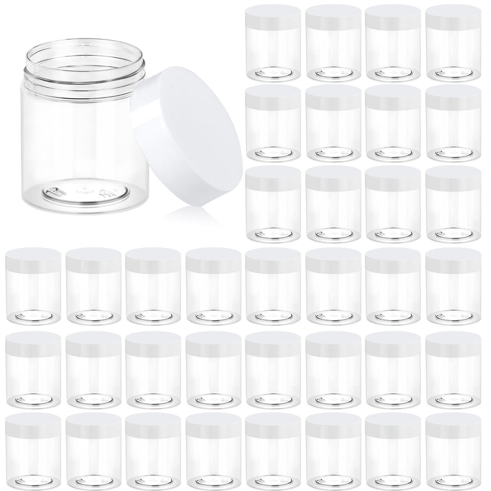 Eternal Moment 36-pack 3oz clear jars ready for samples and travel storage