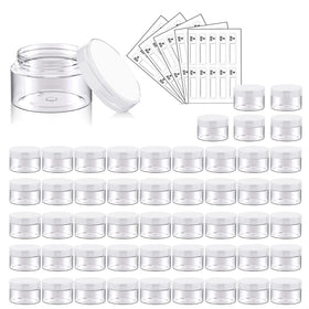 Eternal Moment 50-pack 1oz jars with clear lids for easy visibility and labeling