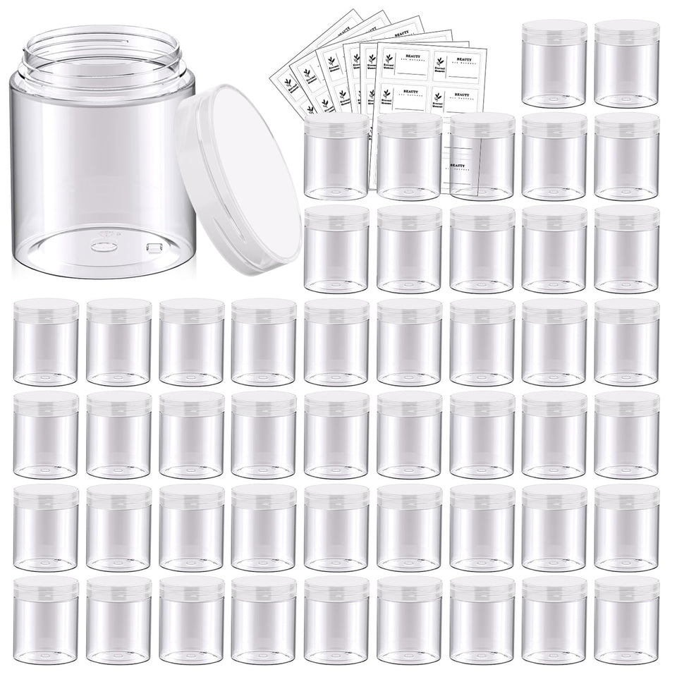 Eternal Moment 8 oz jar with clear lid for easy content visibility