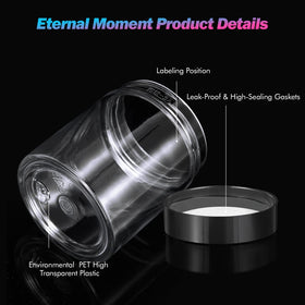 Eternal Moment BPA-free 90ml jars ideal for skincare samples