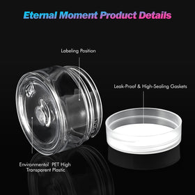 Eternal Moment BPA-free PET jars providing durable, travel-friendly storage