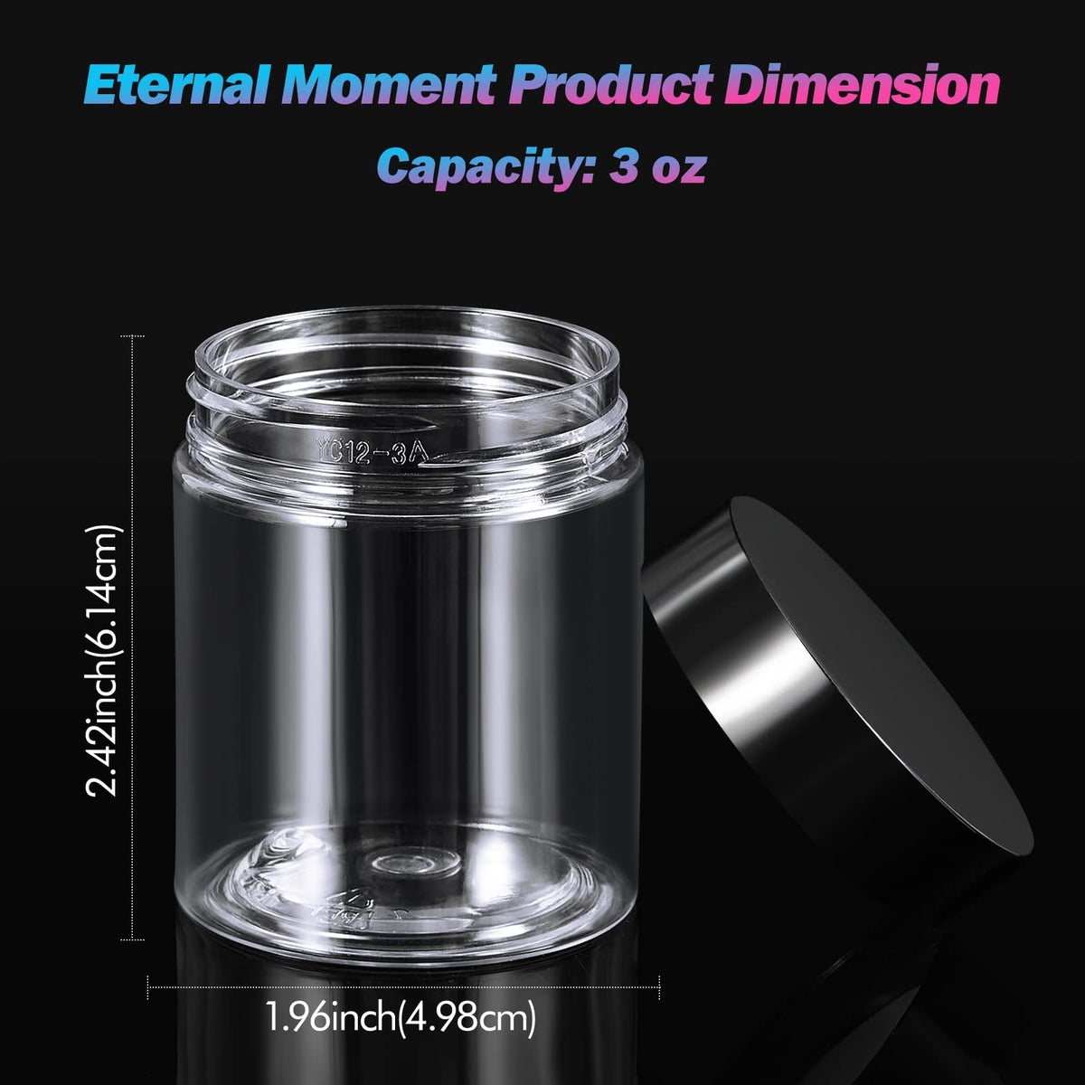 Eternal Moment jars with screw-on lids and foam liners prevent leaks