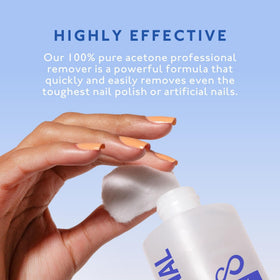 Nails after removal using Eternal remover, clean and residue-free.