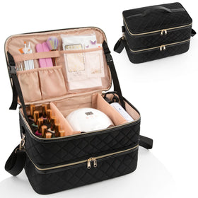 Ethereal nail polish organizer case top view showing portable design for travel
