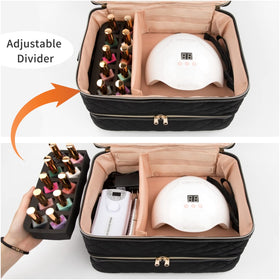 Ethereal nail polish organizer case travel-ready for on-the-go use
