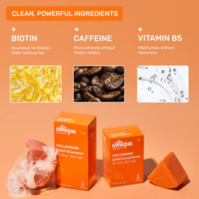 Ethique low-porosity formula stays lightweight while cleansing.
