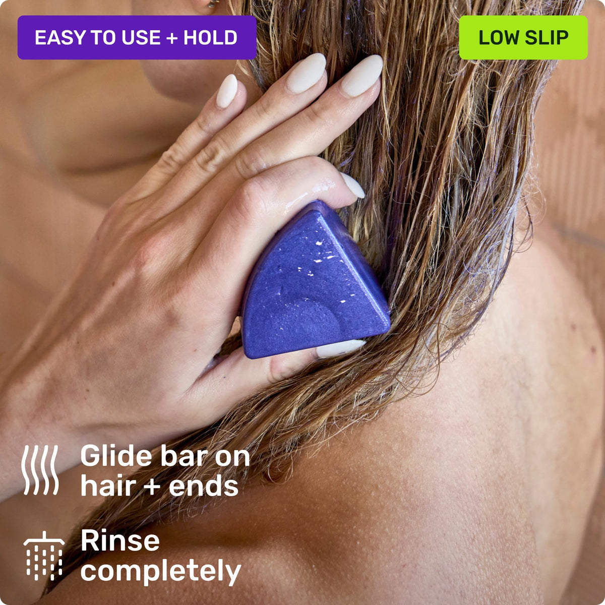 Pair it with Ethique Purple Shampoo Bar for a complete toning routine