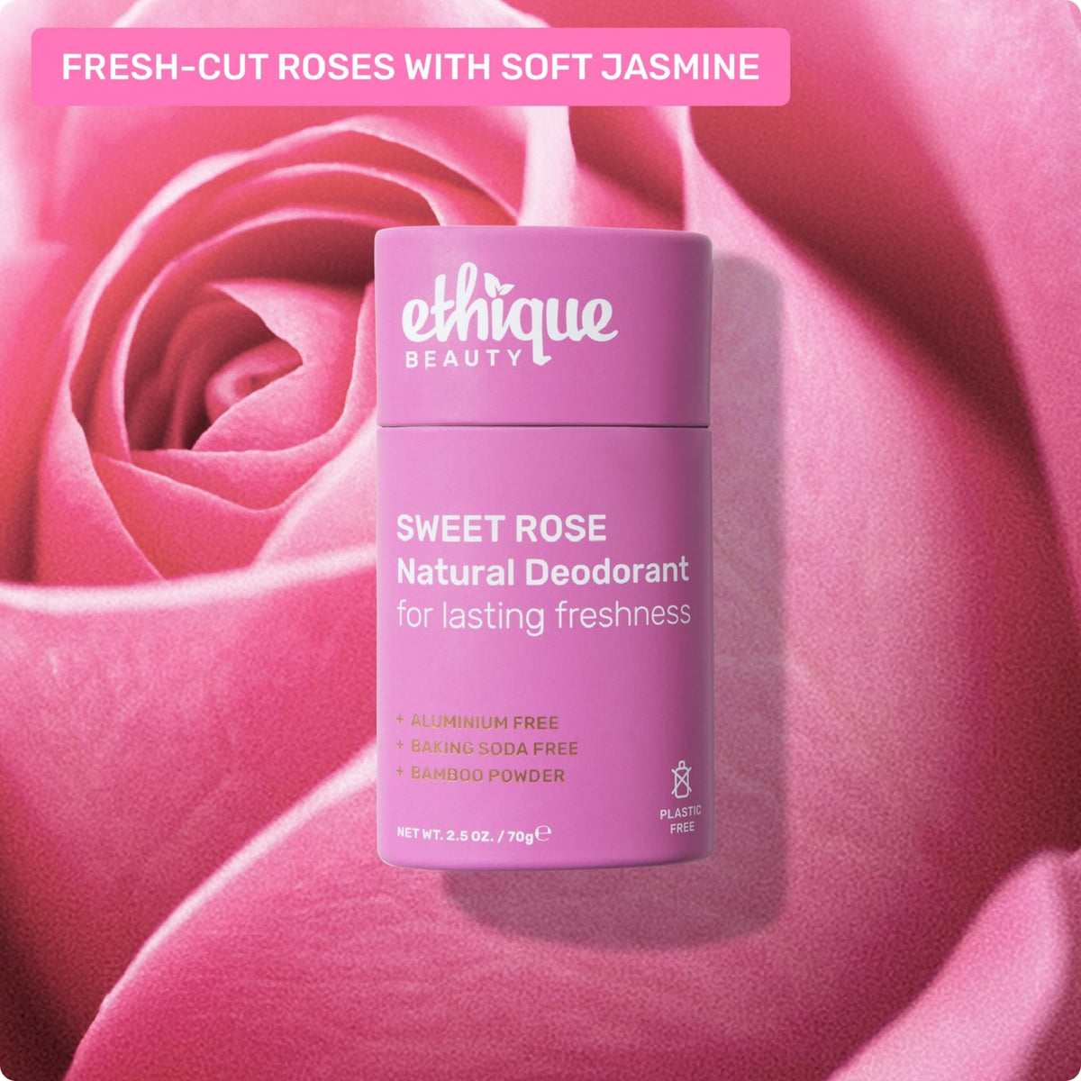 Sweet almond oil and jojoba nourish skin for silky underarms.