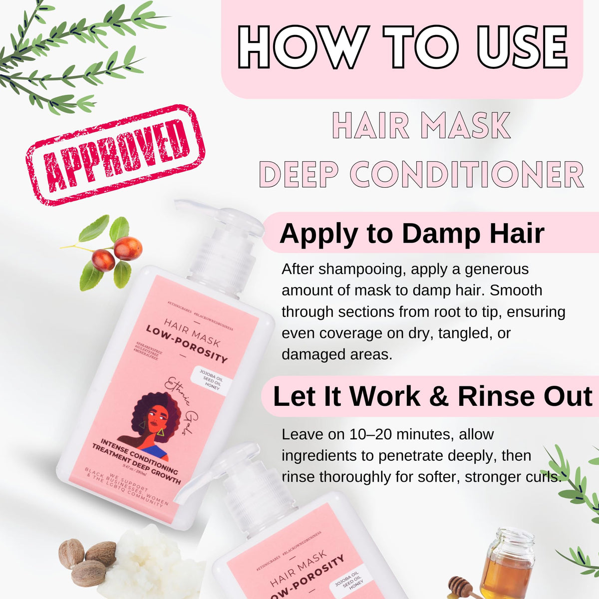 Applying Ethnic Gals mask during a quick five minute treatment