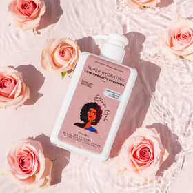 Ethnic Gals shampoo lather close-up demonstrating gentle cleanse for textured hair.