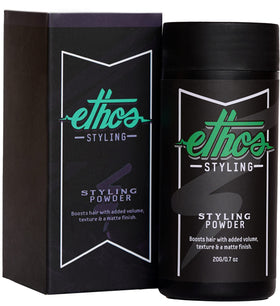 Ethos Styling Texture Powder lifts roots for lasting volume with matte finish