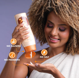 ETNIKER Curl Defining Styling Cream jar open reveals rich moisturizing formula.
