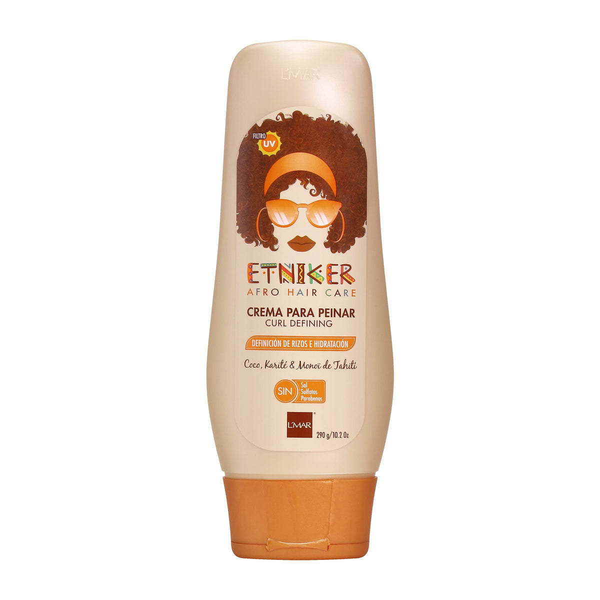 ETNIKER Curl Defining Styling Cream tube front showing creamy texture for defined curls.