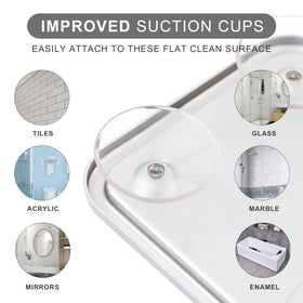 Durable Ettori aluminum frame on a fogless mirror