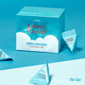 Etude Baking Powder Crunch Scrub packaging front with 24 pouches