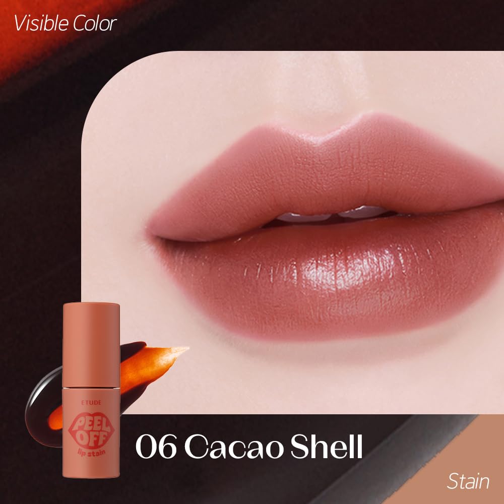 ETUDE Dear Darling lip stain cap close-up with precise arrow-curve tip.