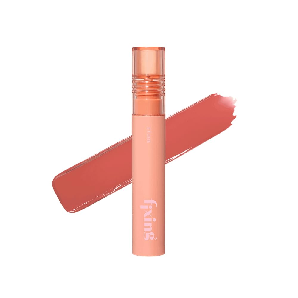 ETUDE Fixing Tint 03 Mellow Peach bottle shows vibrant color ready for all-day wear