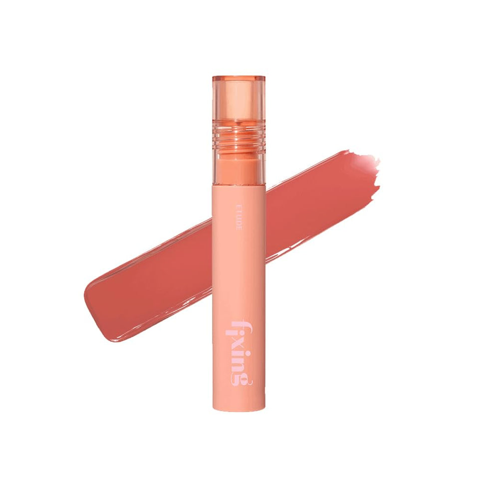 ETUDE Fixing Tint 03 Mellow Peach bottle shows vibrant color ready for all-day wear