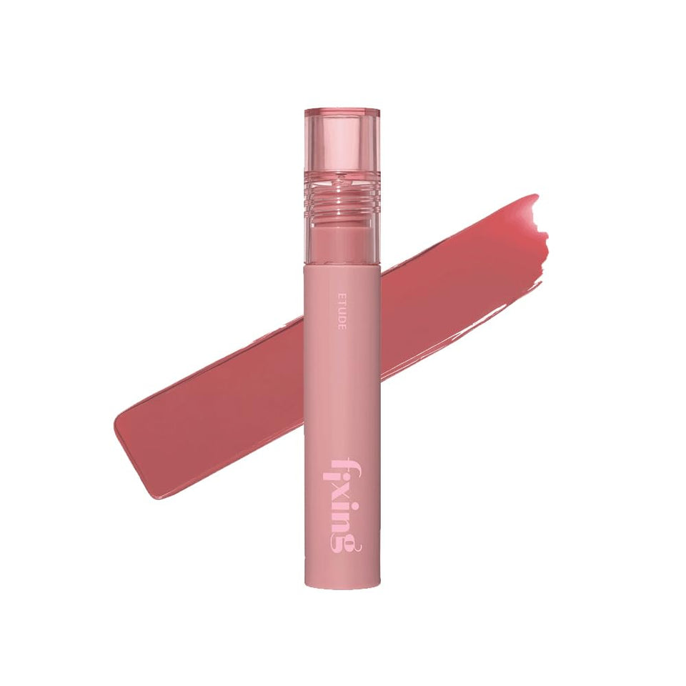 ETUDE Fixing Tint Midnight Mauve swatch showing long-lasting color.