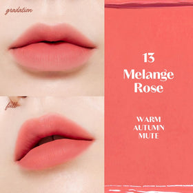 ETUDE Fixing Tint #13 Melange Rose application captures smooth, even coverage