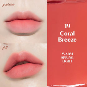 ETUDE Fixing Tint 19 lip-applicator closeup highlights smooth texture.